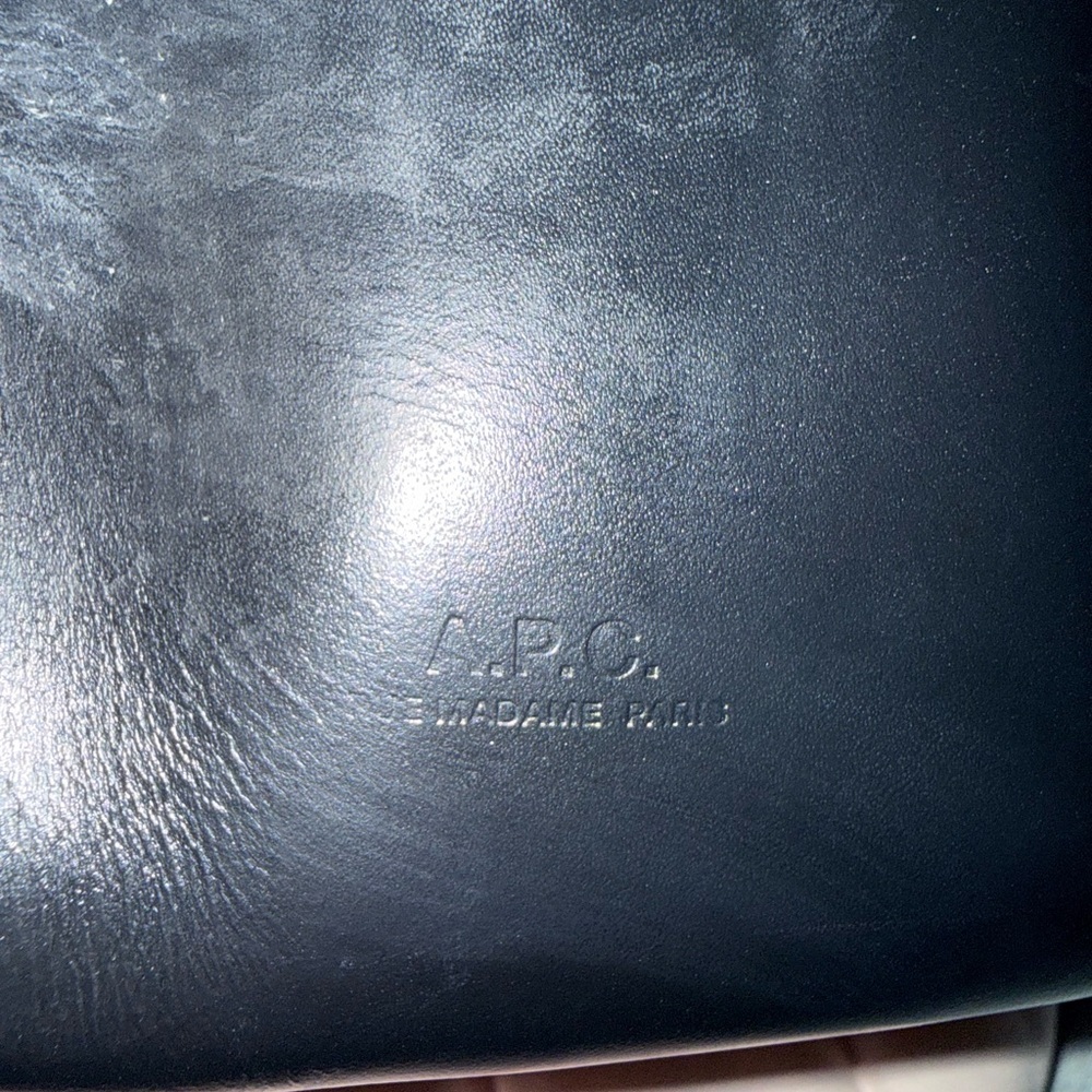 A.P.C. Tan and Black Woven Tote Bag - Picture 5 of 8